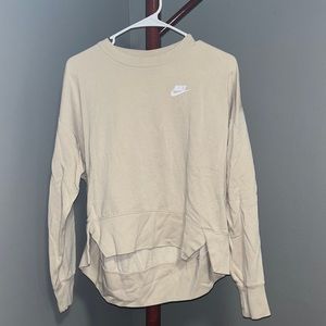 Nike cream crewneck
